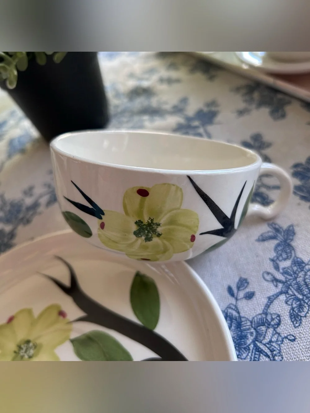 “Dixie Dogwood” Cup and Saucer Set